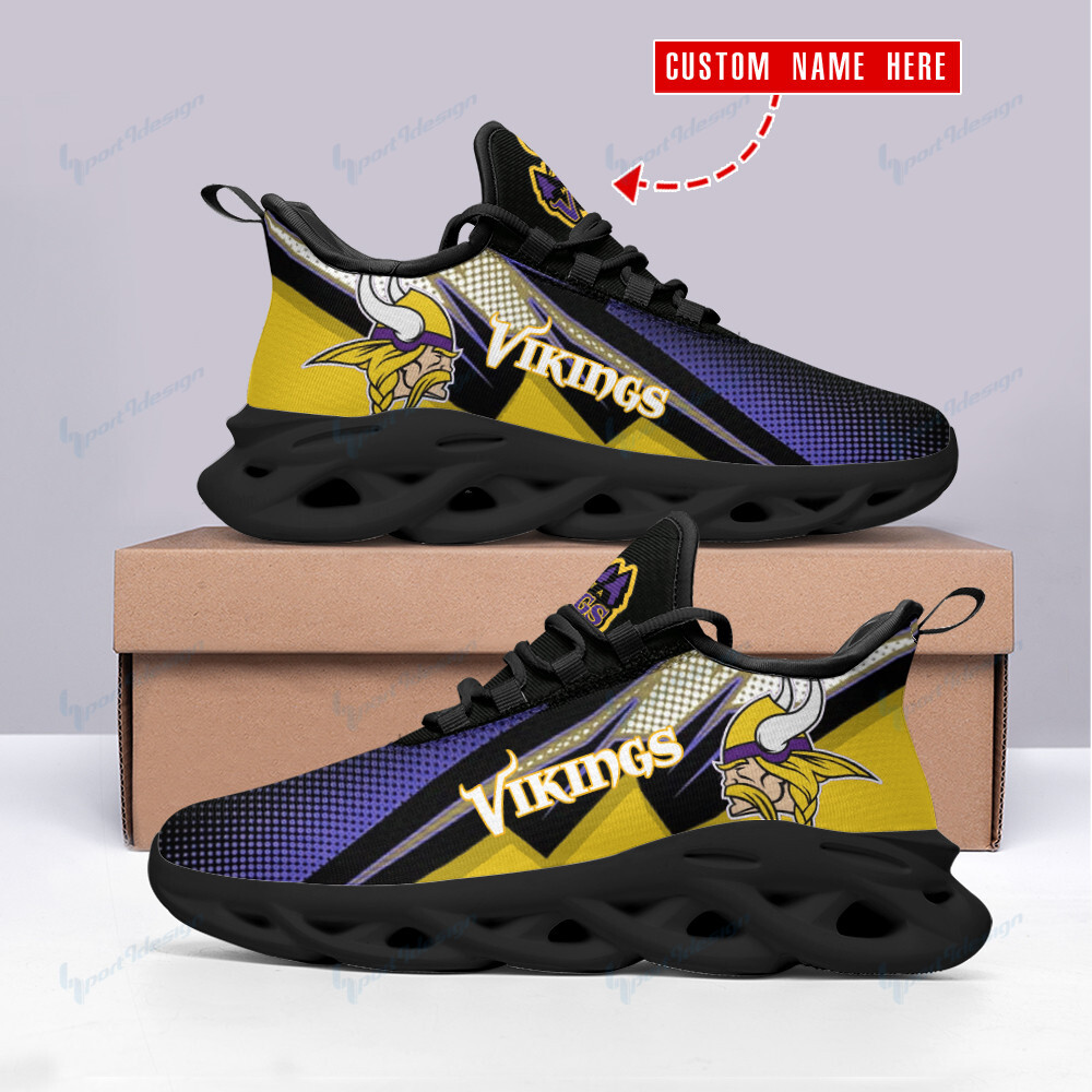 Minnesota Vikings Personalized Yezy Running Sneakers Bb362