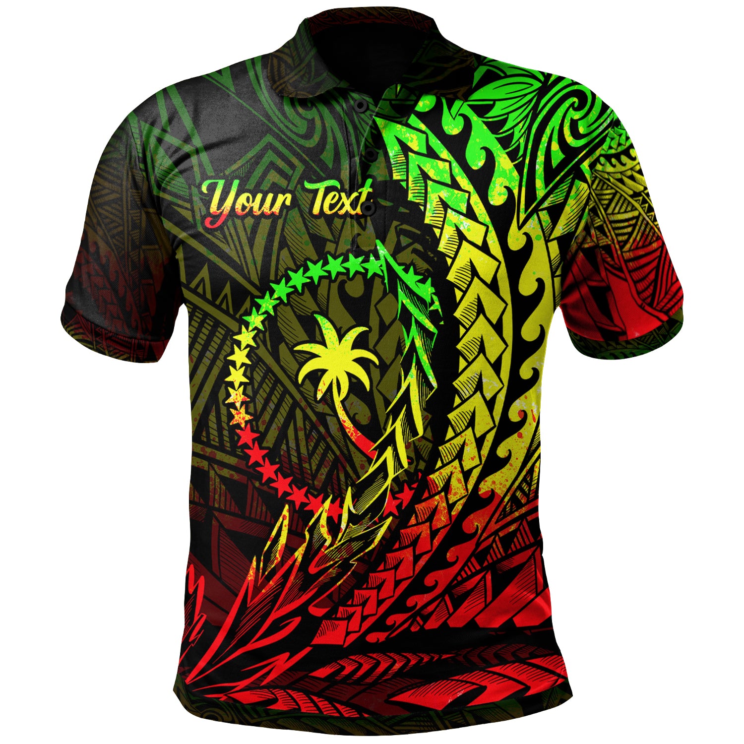 Chuuk State Polo Shirt – Reggae Custom Personalised Wings Style – BN01