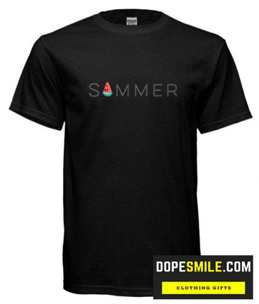 Summer With Watermelon Design cool T-Shirt