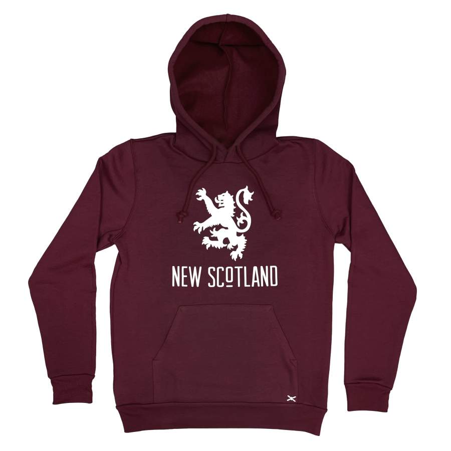 The Weekend Hoodie – Classic Lion in Maroon/White