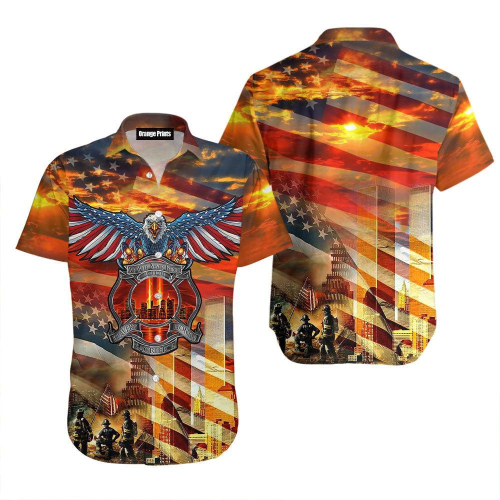 Eagle Never Forget 911 Aloha Hawaii Shirts For Men Women Ha98483