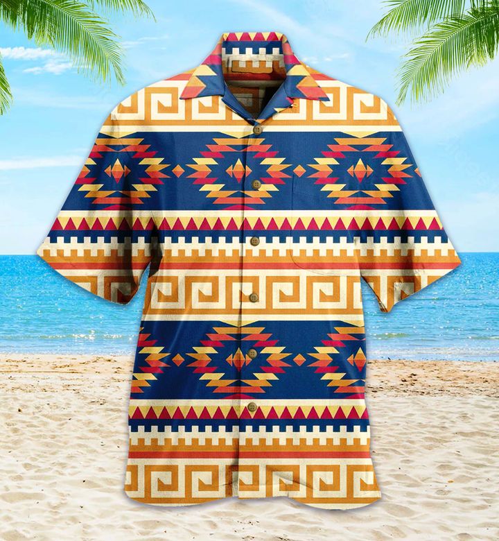 Aztec Pendleton Tribal Indians Navajo Native American Colorful Hawaii Shirt Ha85268