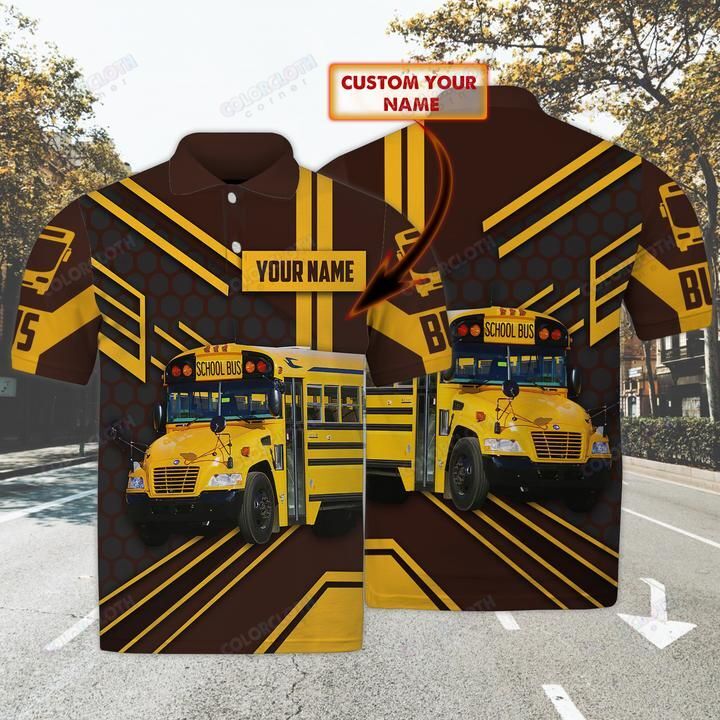 Personalized School Bus Driver Polo Shirt HT290603