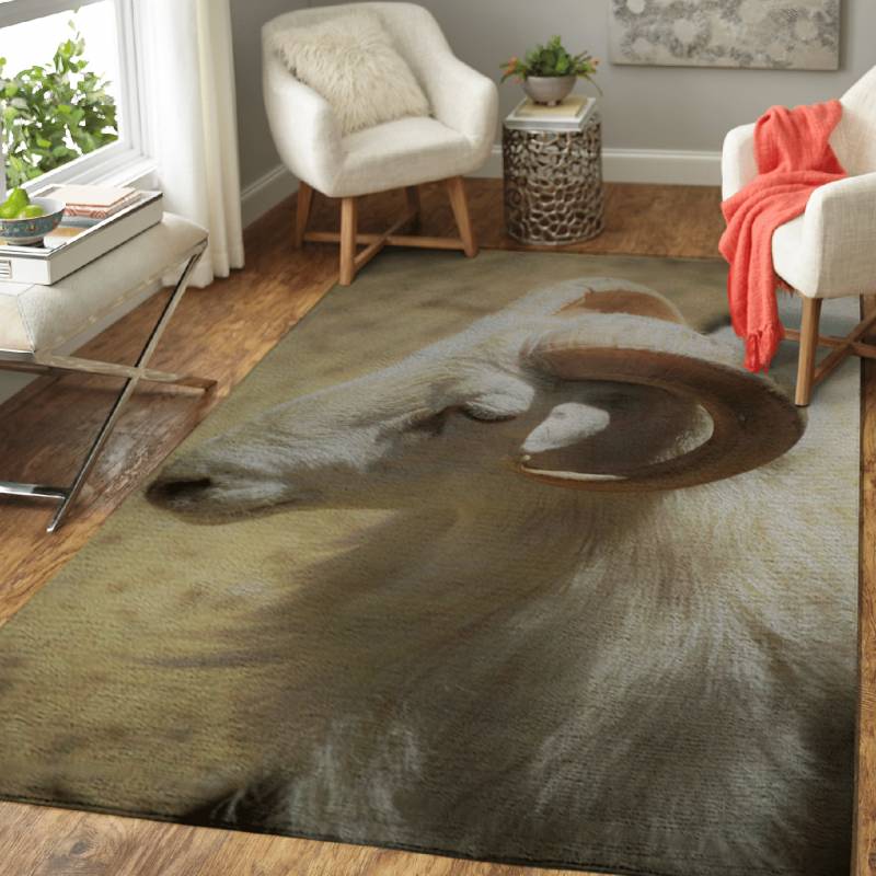 Ram Sheep – Animals Area Rug Carpet