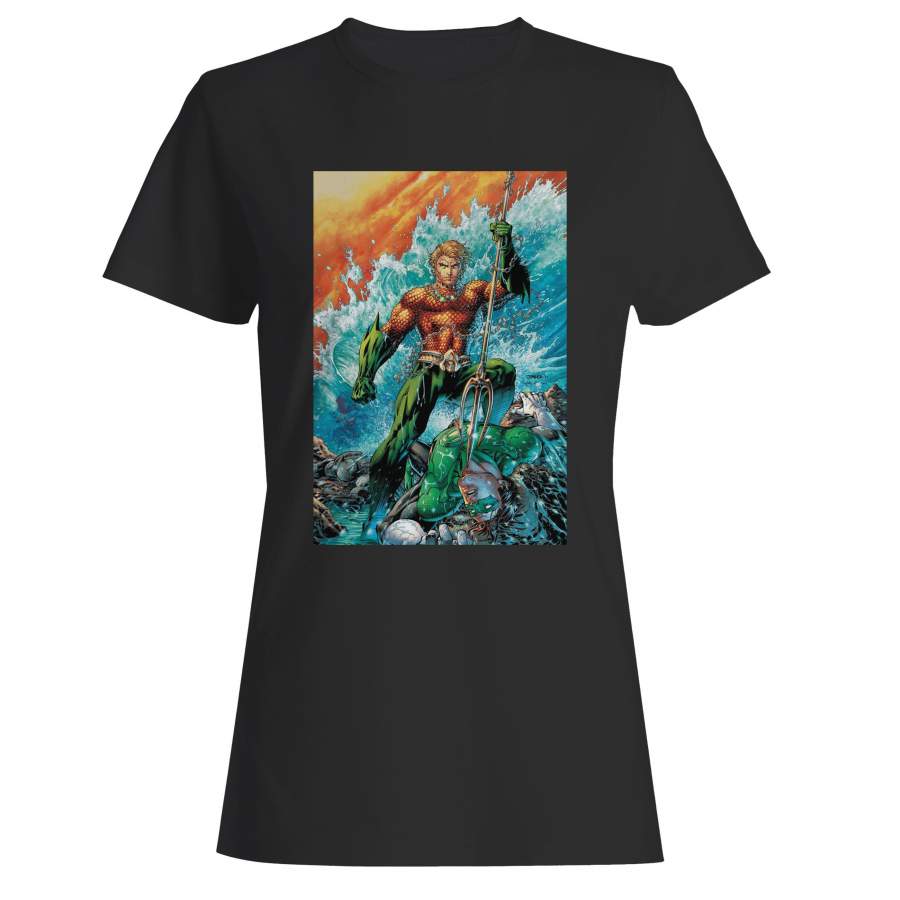 Aquaman Vs Green Lantern Woman’s T-Shirt