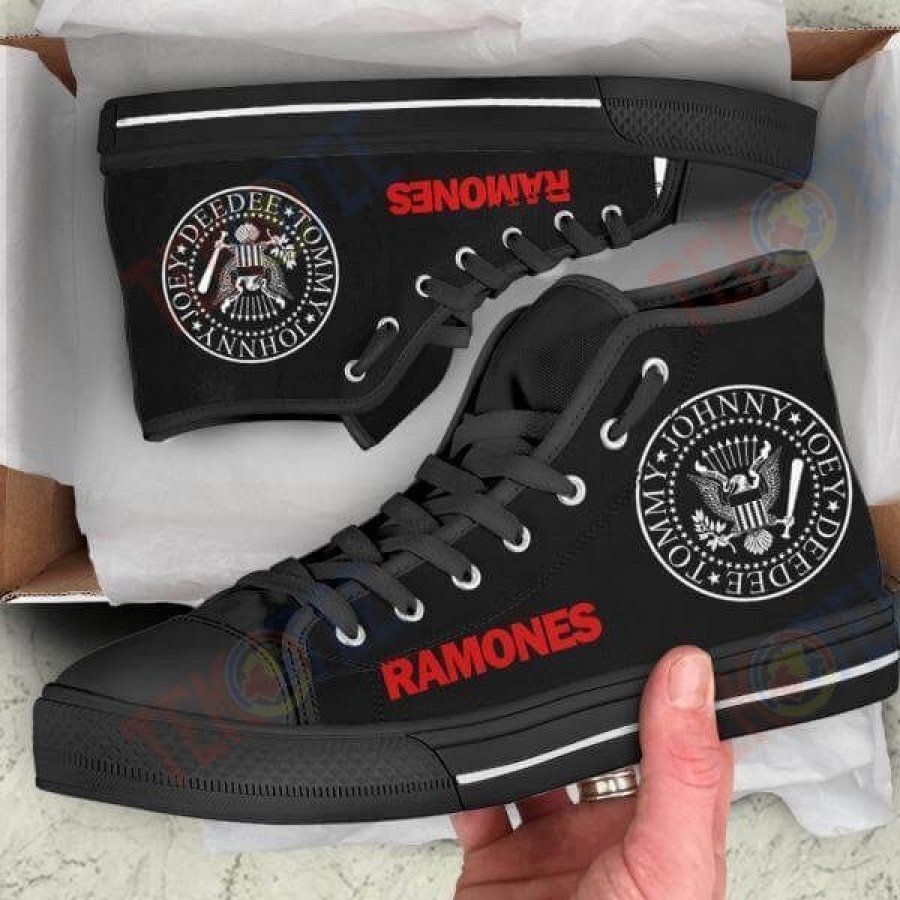 Mens Womens Ramones High Top Vans Shoes TMT522