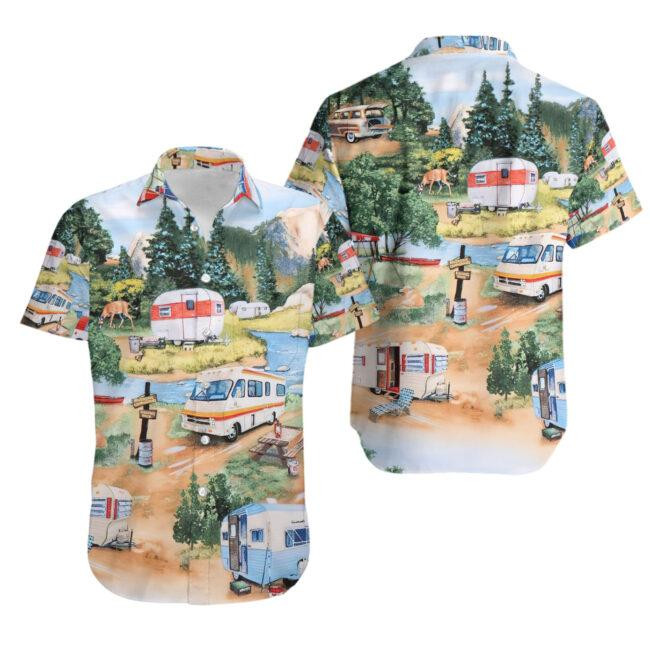 Happy Holiday With Camping Car Hawaii Shirt H Ha102672