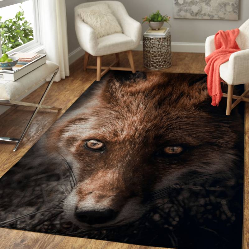 The Golden Fox – Animals Area Rug Carpet