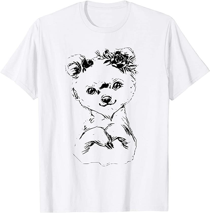 Polar Bear Baby Motif Bear Cub Design Animals Polar Icebear T-Shirt