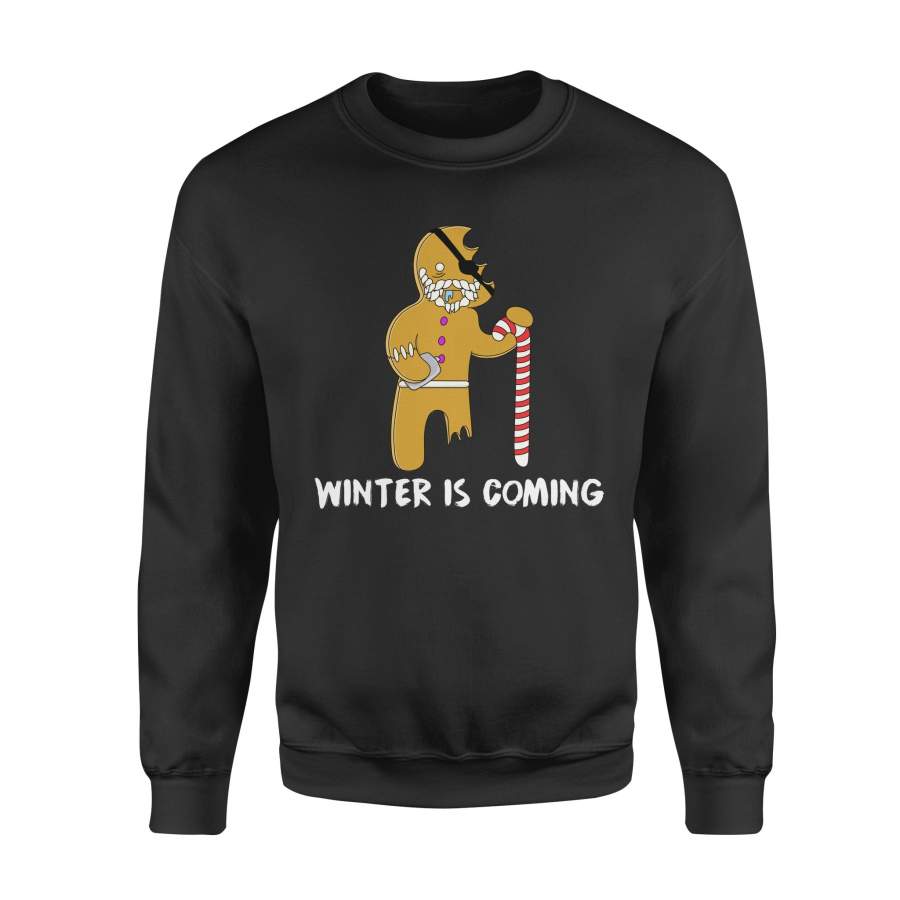 Christmas Gift Idea Pirates Cookies With Christmas Cane Candy And Winter Is Coming – Standard Crew Neck Sweatshirt