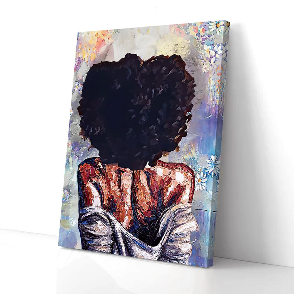 Bestieship African American Melanin Canvas Wall Art