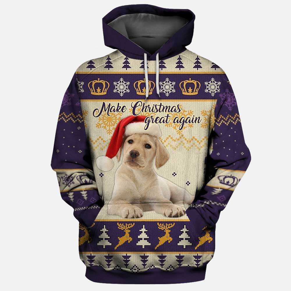 Labrador Xmas 3D Full Printing