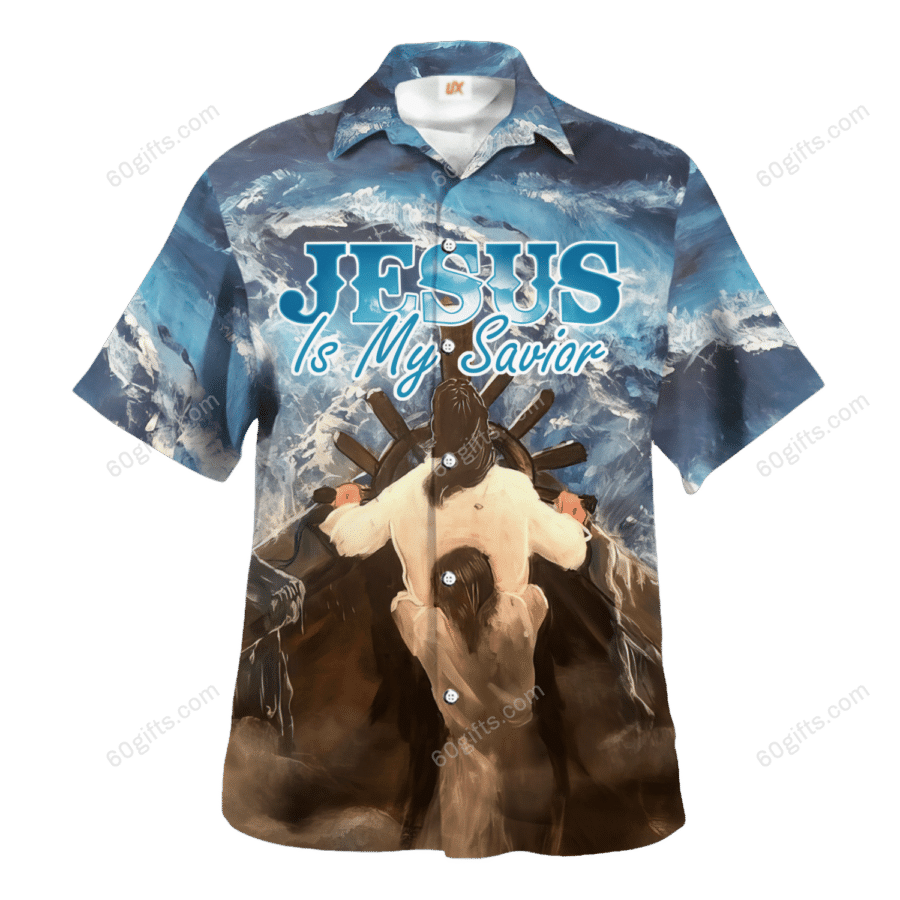 3D Jesus Hawaiian Shirt, Hoodie, Zip Hoodie, Hoodie Dress, Sweatshirt Jesus Is My Savior Christian All Over Print