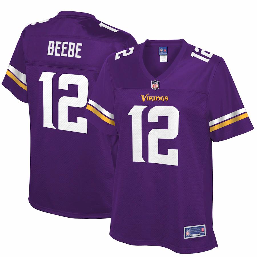 Chad Beebe Minnesota Vikings NFL Pro Line Womens Player Jersey – Purple