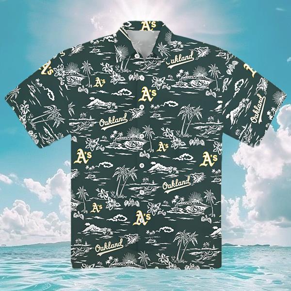 Reyn Spooner Oakland Athletics Hawaiian Shirt