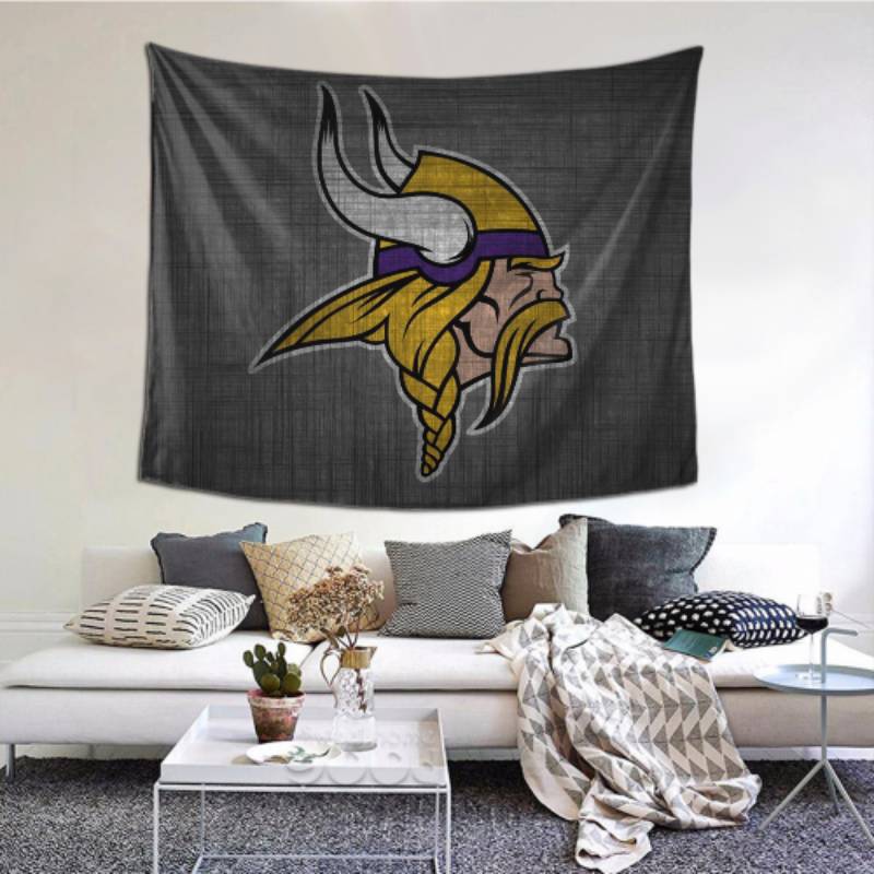 Durable Minnesota Vikings Tapestry -157029 For Beach Shawl Scarf Blanket