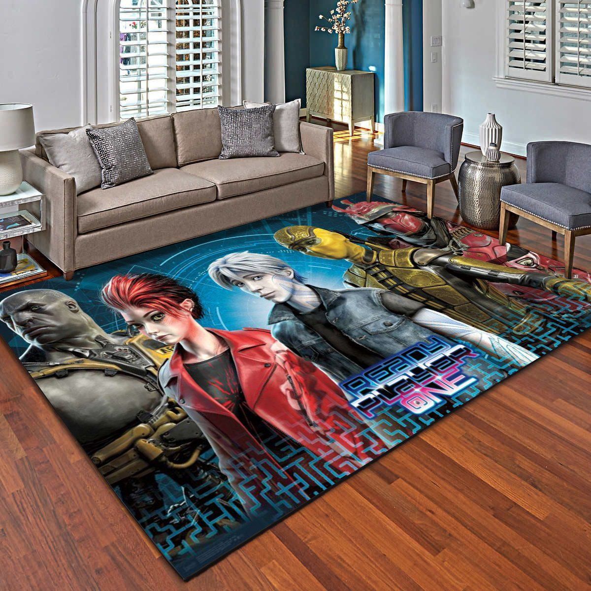 Ready Player One Group Area Rugs, Living Room Bedroom Carpet