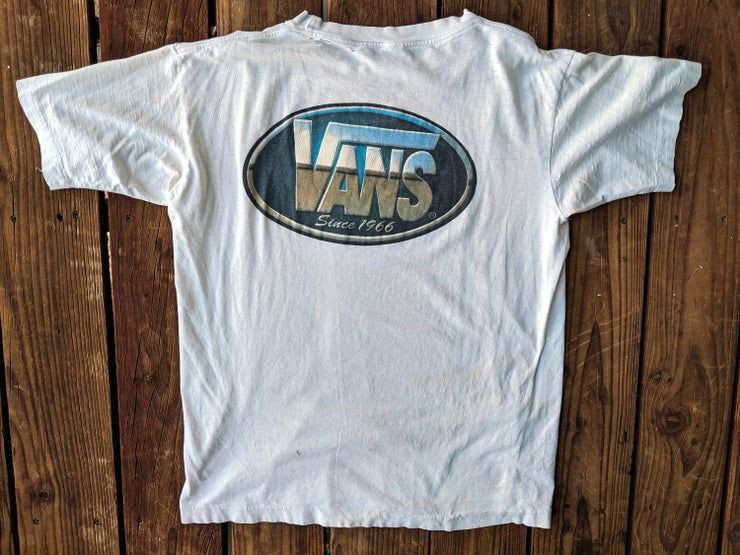 Vintage 90S Super Thin Vans Emblem Logo S Shirt