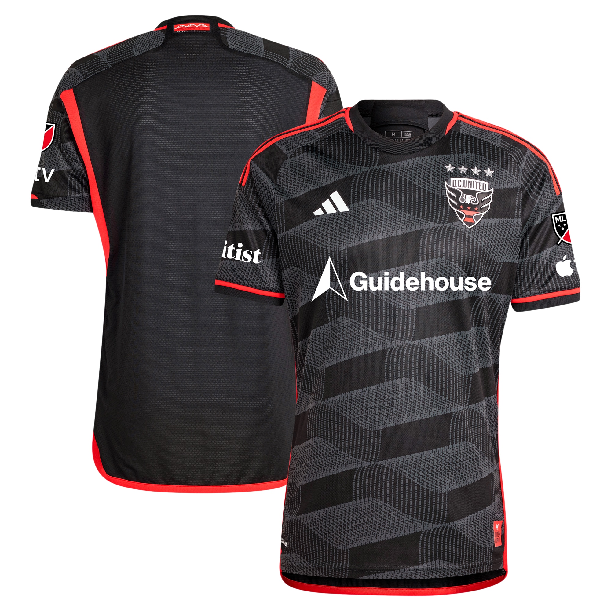 D.C. United 2024 The Icon Kit Authentic Jersey  Black