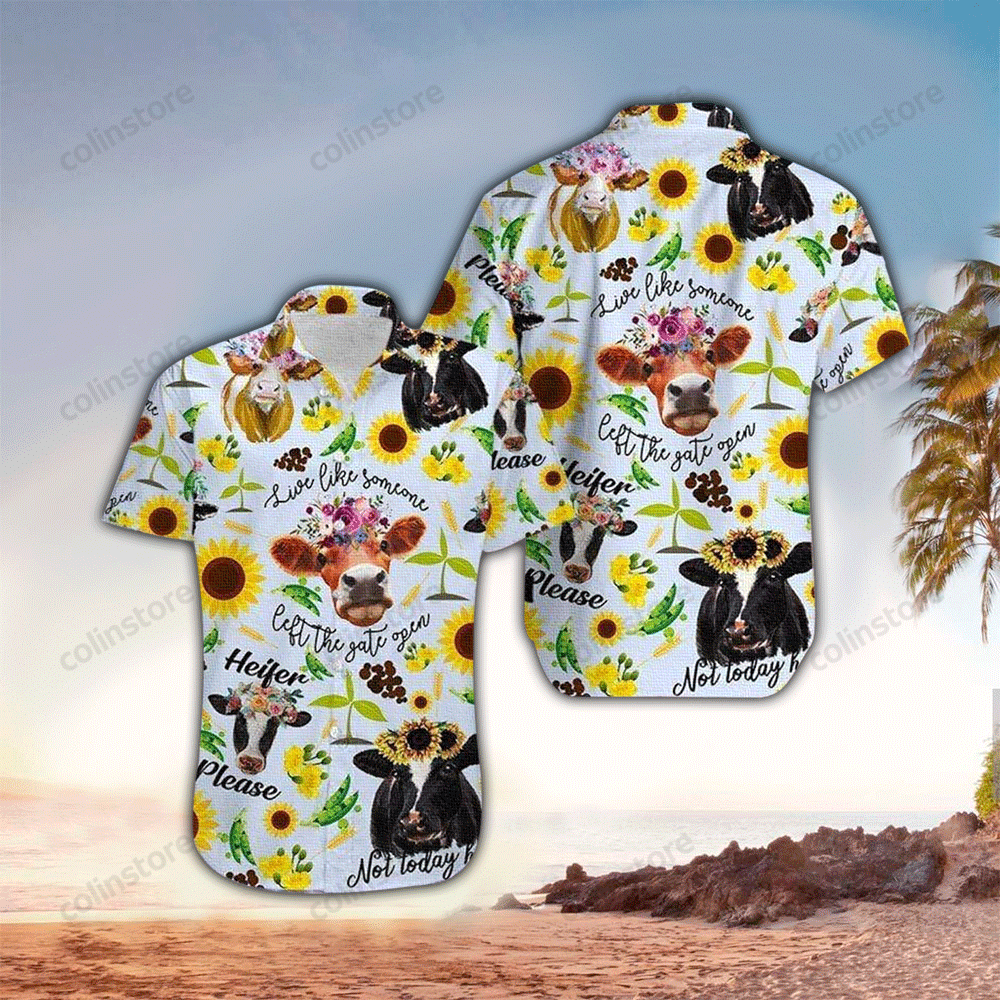 Funny Cow Farmer Hawaii Shirt Aloha Ha60905