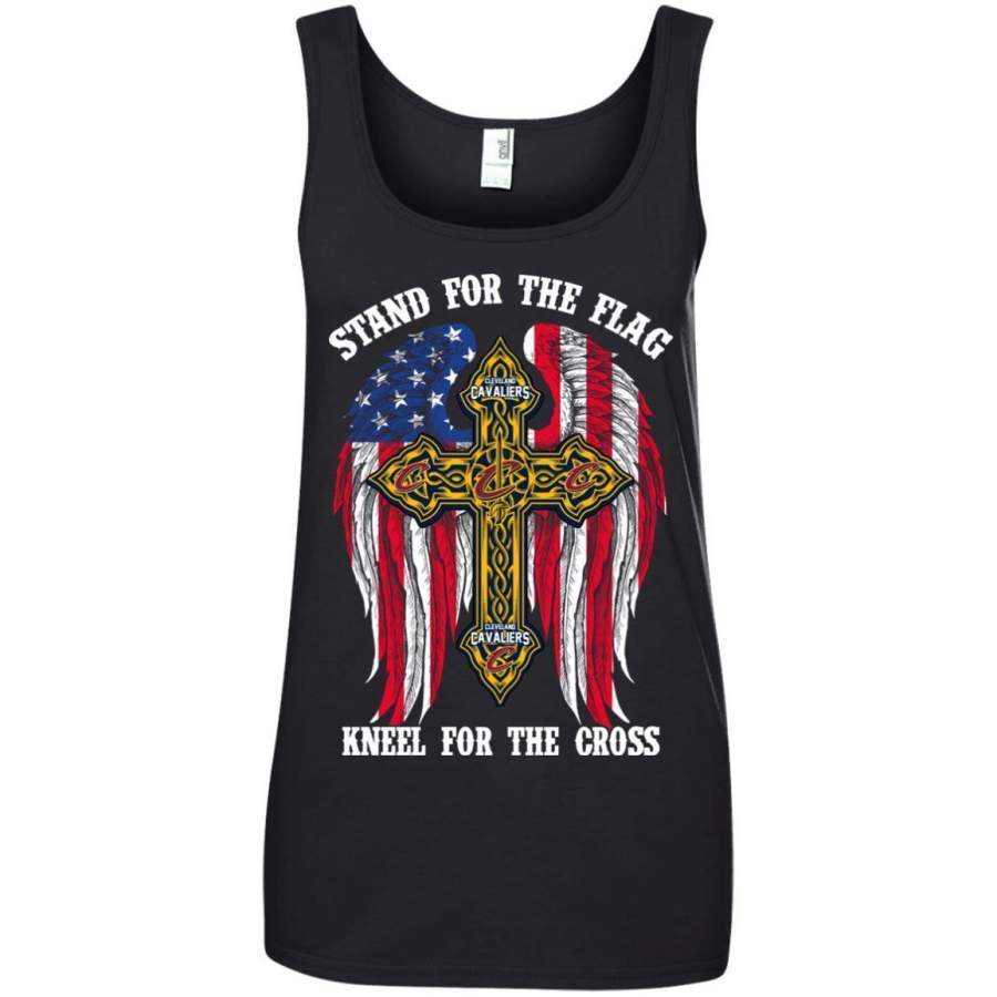 AGR Cleveland Cavaliers Stand For The Flag Kneel For The Cross Shirt