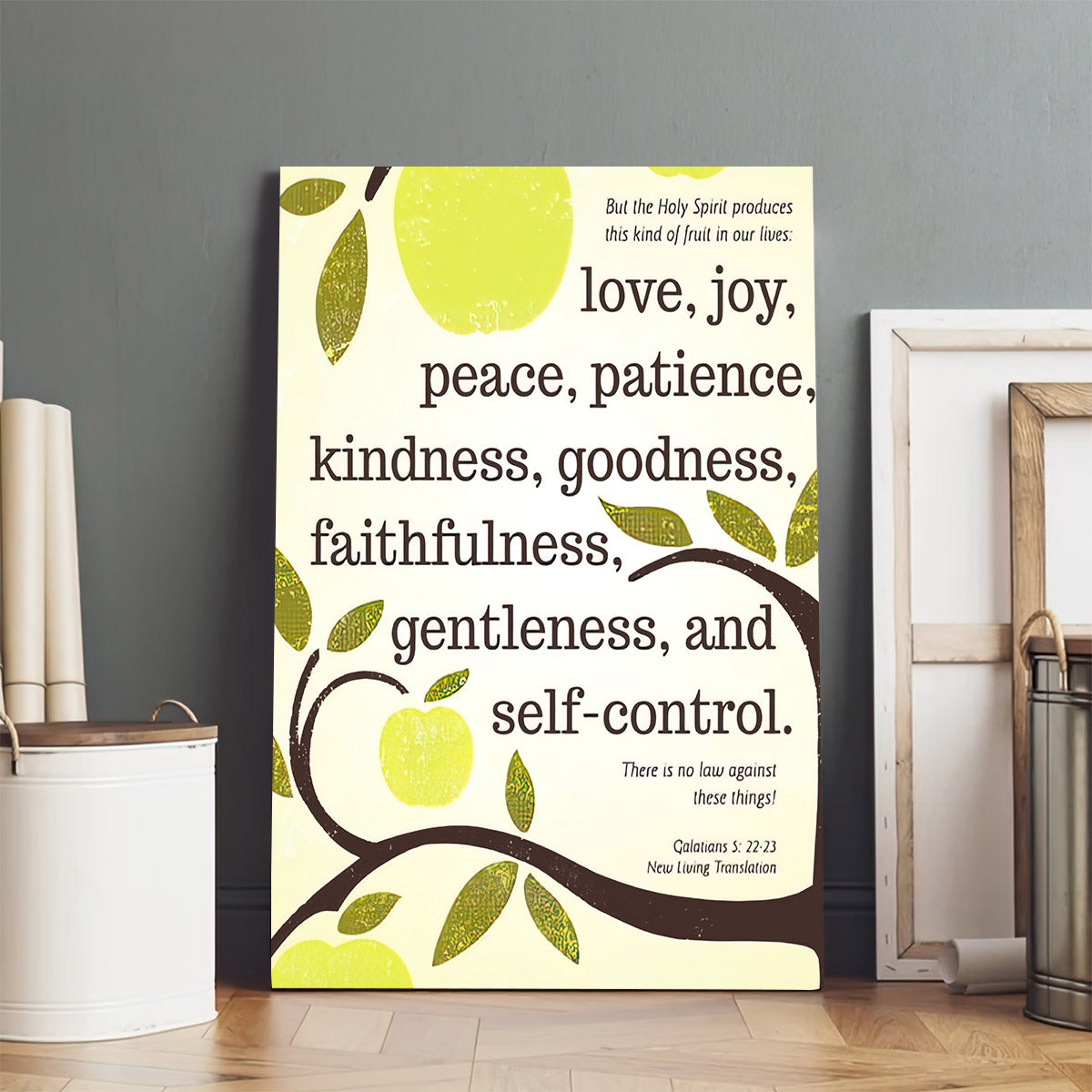 Fruit Of The Spirit Wall Paintings – Galatians 5 22-23 Hanging On Canvas #4