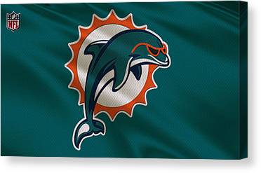 5 Miami Dolphins Uniform Joe Hamilton Canvas Print