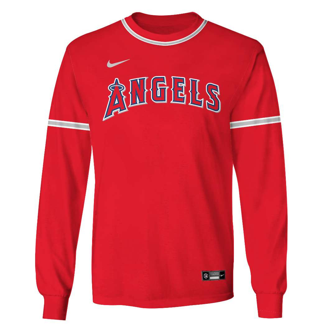 Los Angeles Angels Red Gift For Fan 3D Full Printing Sweatshirt V2