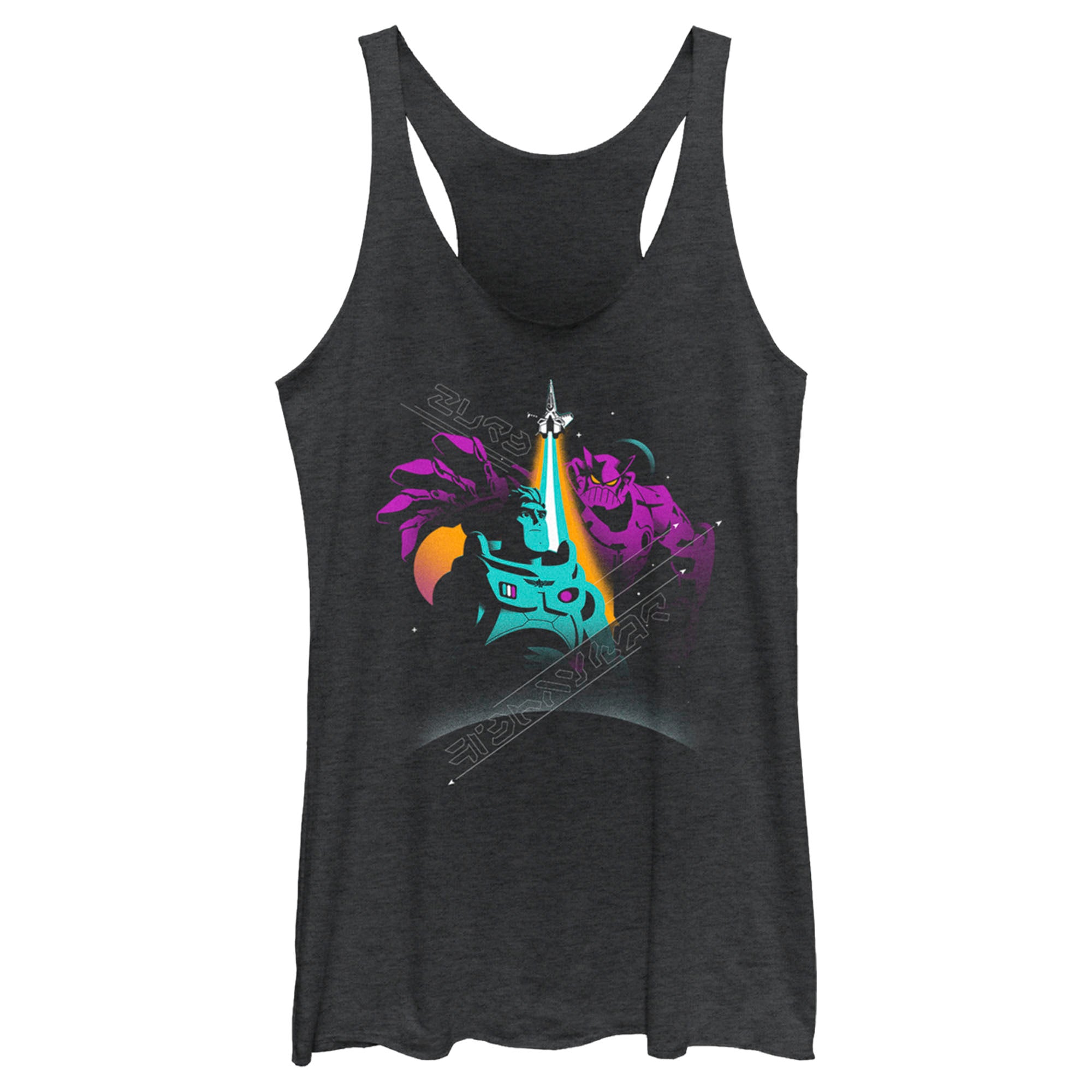 Women’S Lightyear Buzz And Zurg Racerback Tank Top