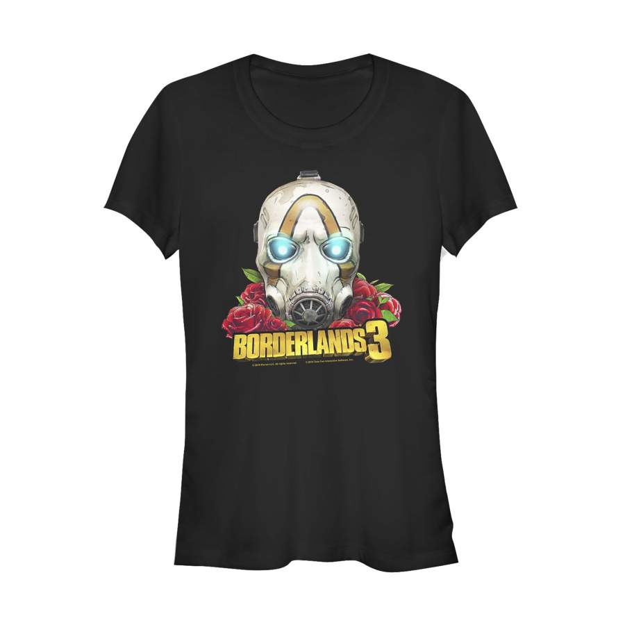 Borderlands 3 Junior’s Floral Psycho Bandit Mask  T Shirt