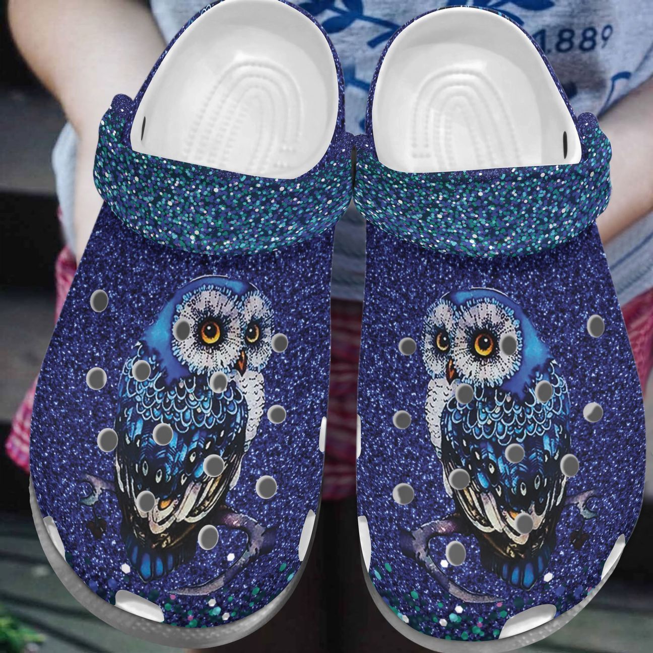 Owl Personalize Clog, Custom Name, Text, Fashion Style For Women, Men, Kid, Print 3D Beautiful Owl