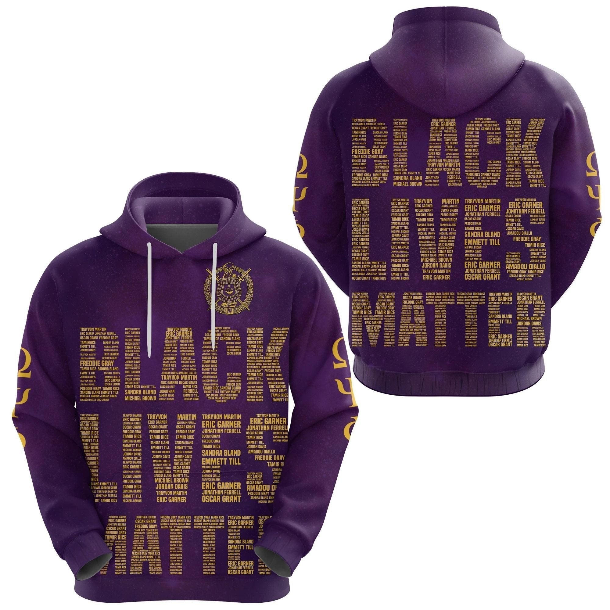 Fraternity Hoodie – Omega Psi Phi Fraternity Black Lives Matter Hoodie