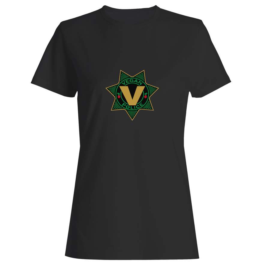 Vegan Police Woman’s T-Shirt