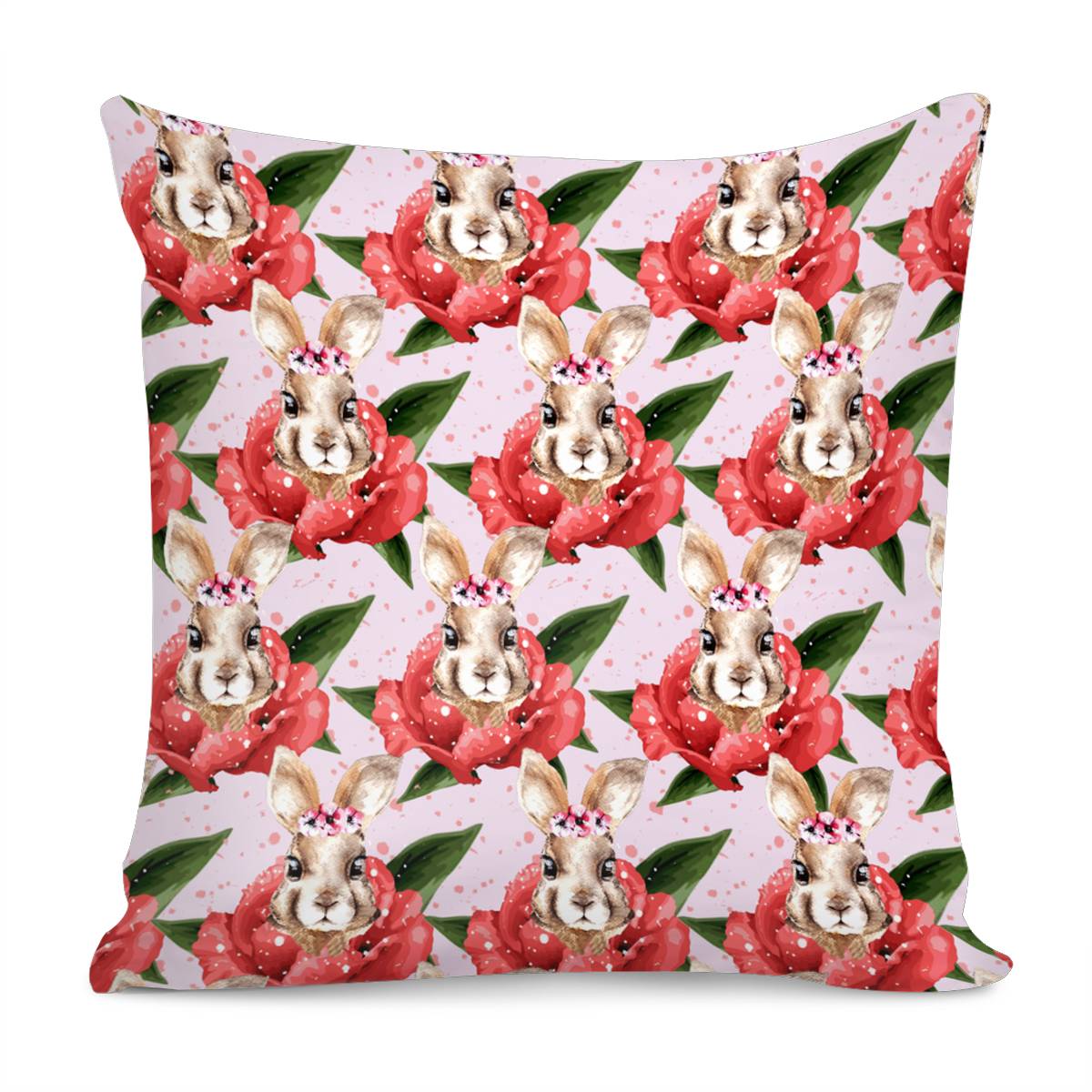 Di00154 Rabbit Pillow Cover