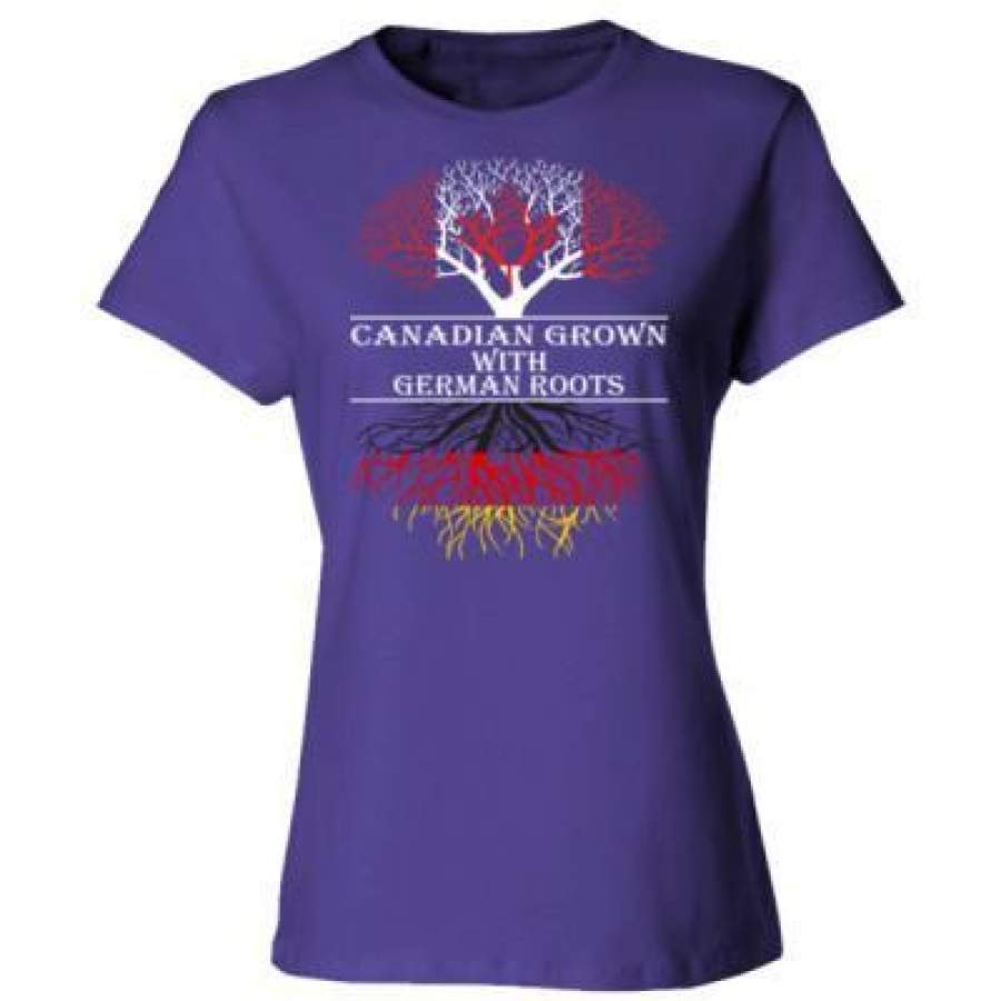 AGR Canadian Grown With German Roots – Ladies’ Cotton T-Shirt