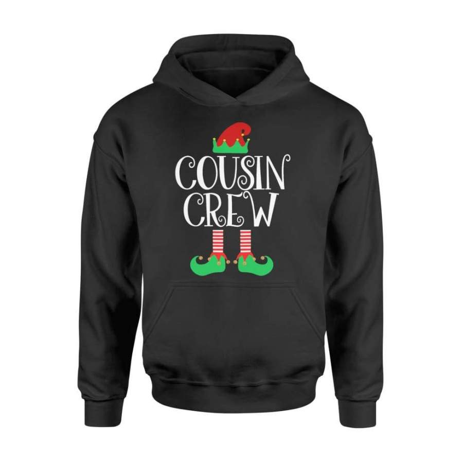 Cousin Crew Elf Tshirt Gift Family Matching Christmas Ugly Shirt For Men Women – Standard Hoodie