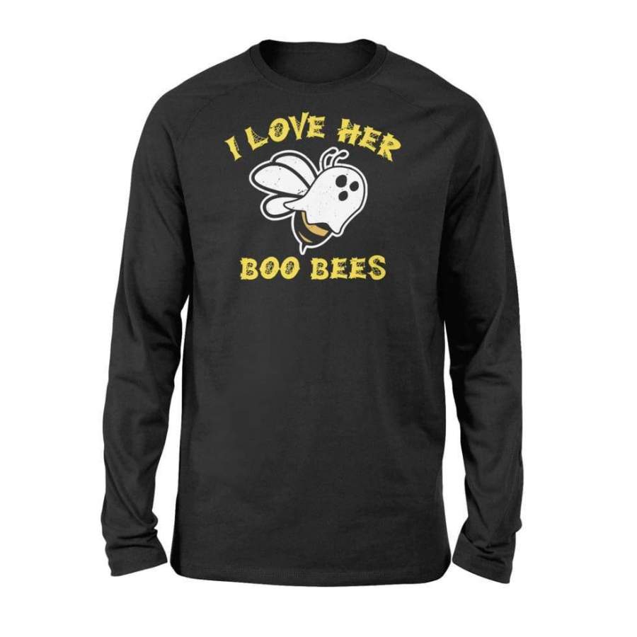 Boo Bees Halloween Couple I Love Her Matching Costume – Standard Long Sleeve
