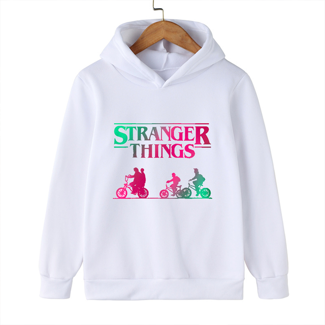 Strange Thing Trendy Fashion Hoodie Sweater Boys Girls Kids Clothes Toddler Boys Long Sleeve Shirts 3-14 Years Old alx