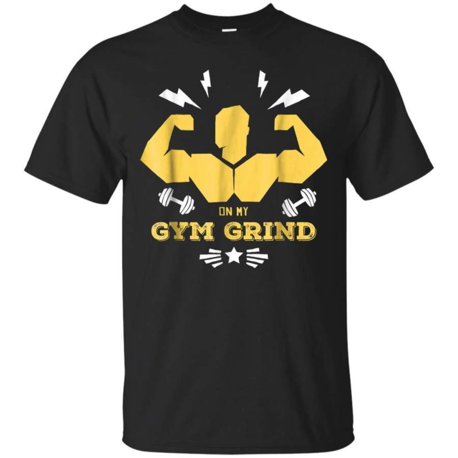 AGR On My Gym Grind Workout Muscles Iron Tshirt Jaq T-shirt