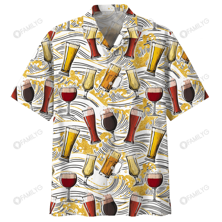 Beer And Wine Alcohol Drink – Beer Hawaiian Shirt Summer Hawaiian For Men, Women, Couple