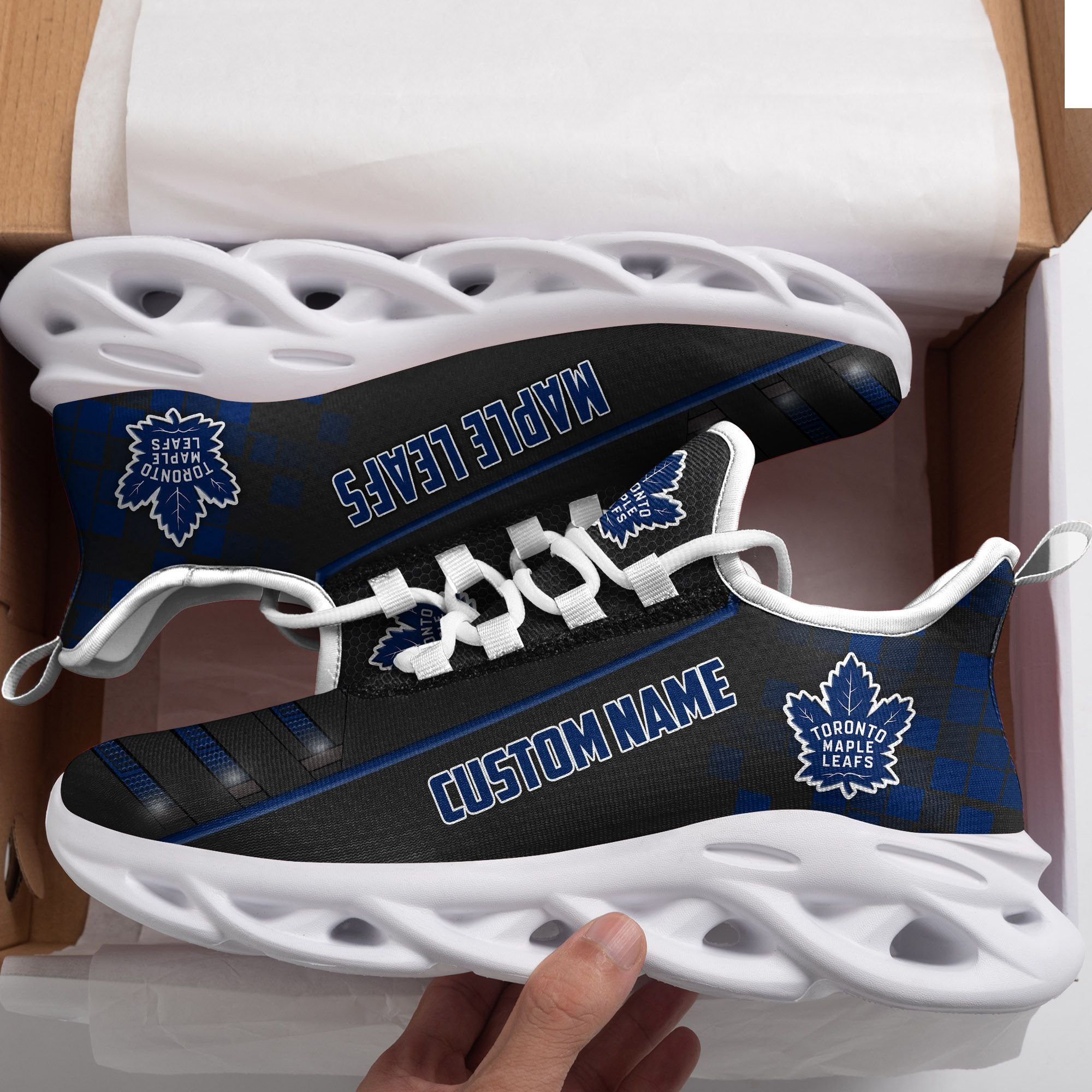 Toronto Maple Leafs Custom Name  Max Soul Sneaker Shoes For Fan