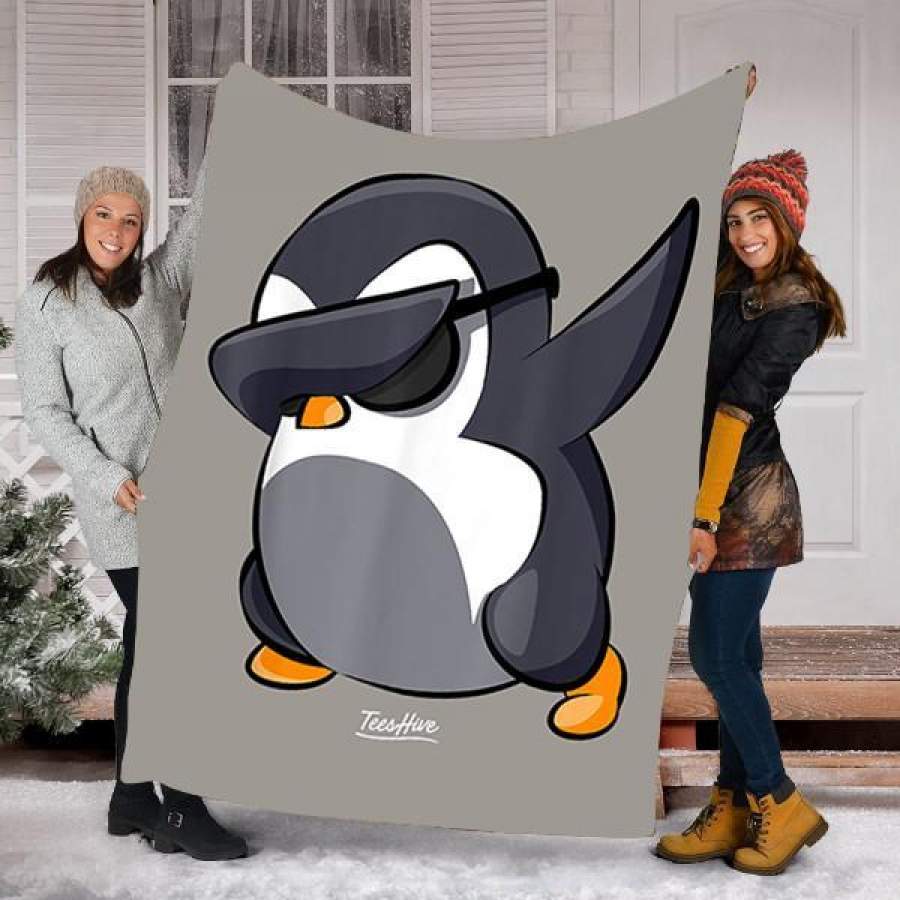 Custom Blanket Dabbing Penguin Dab Blanket – Fleece Blanket