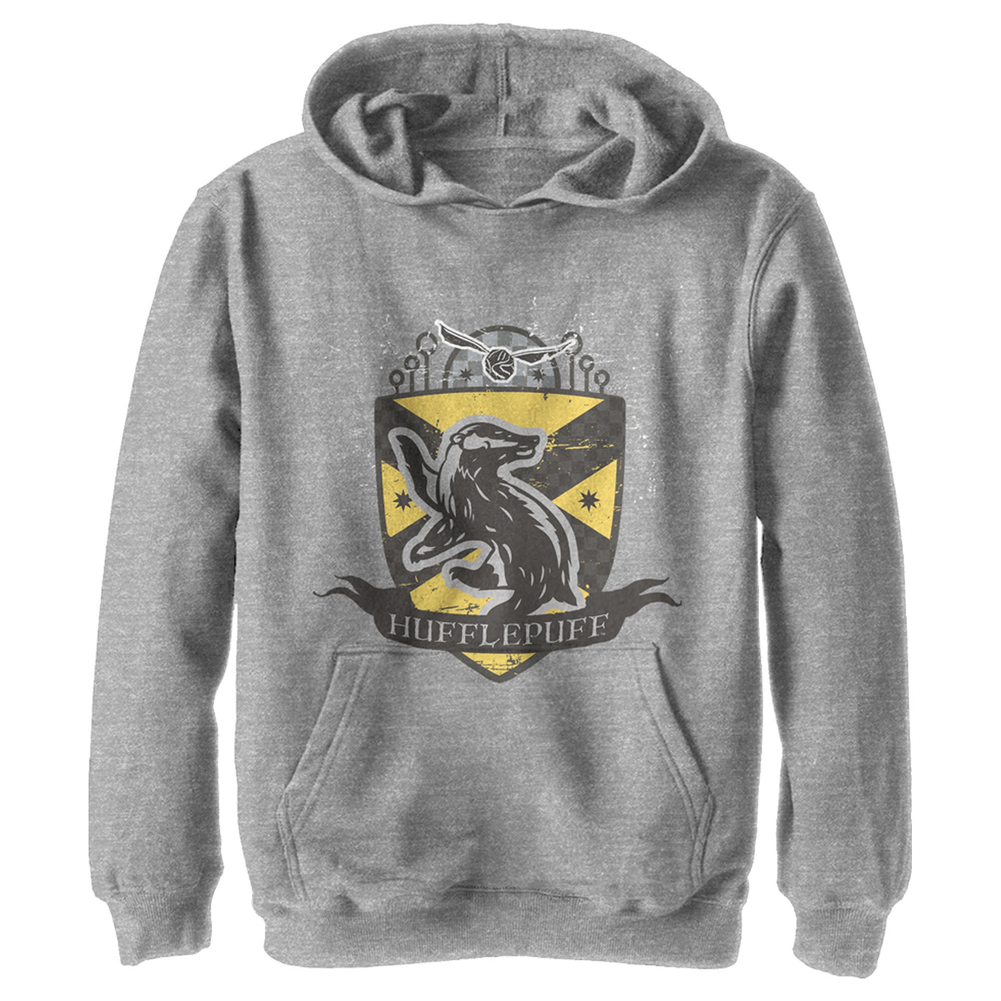 Boy’S Harry Potter Hufflepuff Snitch Crest Pull Over Hoodie