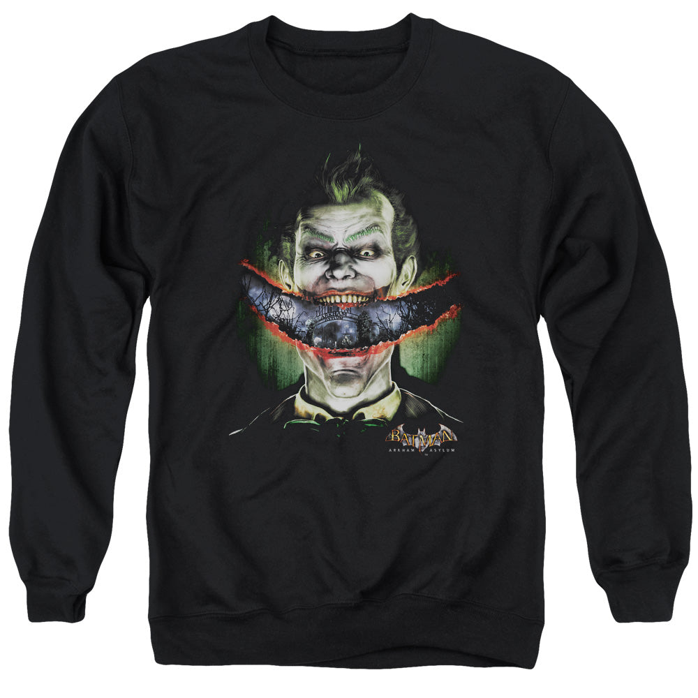 Batman Aa Crazy Lips Mens Crewneck Sweatshirt Black