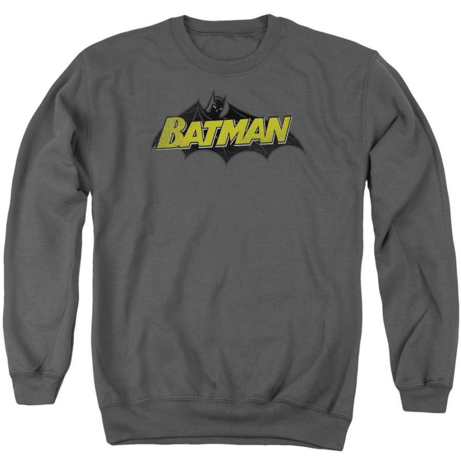 Batman – Classic Comic Logo Adult Crewneck Sweatshirt