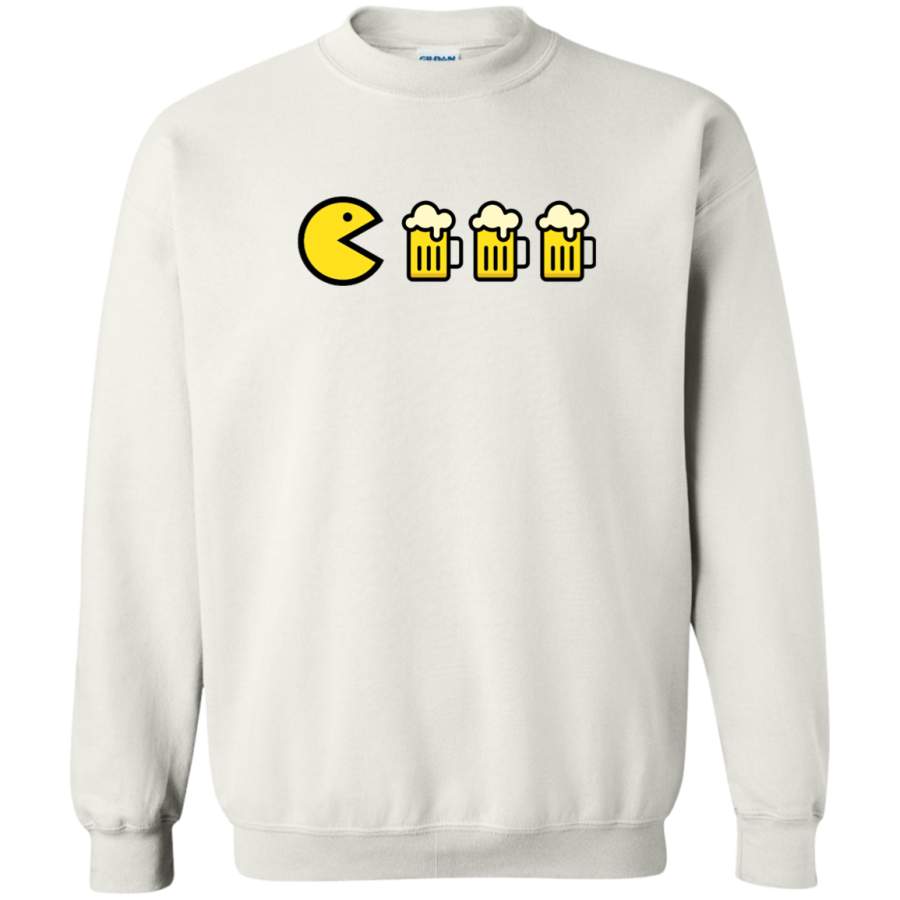 AGR pac man beer Crewneck Pullover Sweatshirt