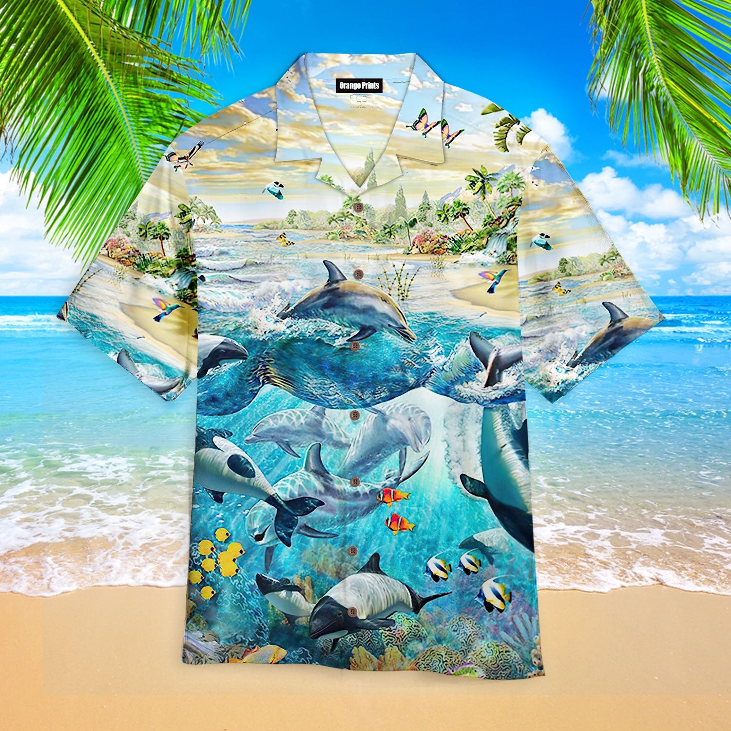 Dolphin Paradise Hawaiian Shirt