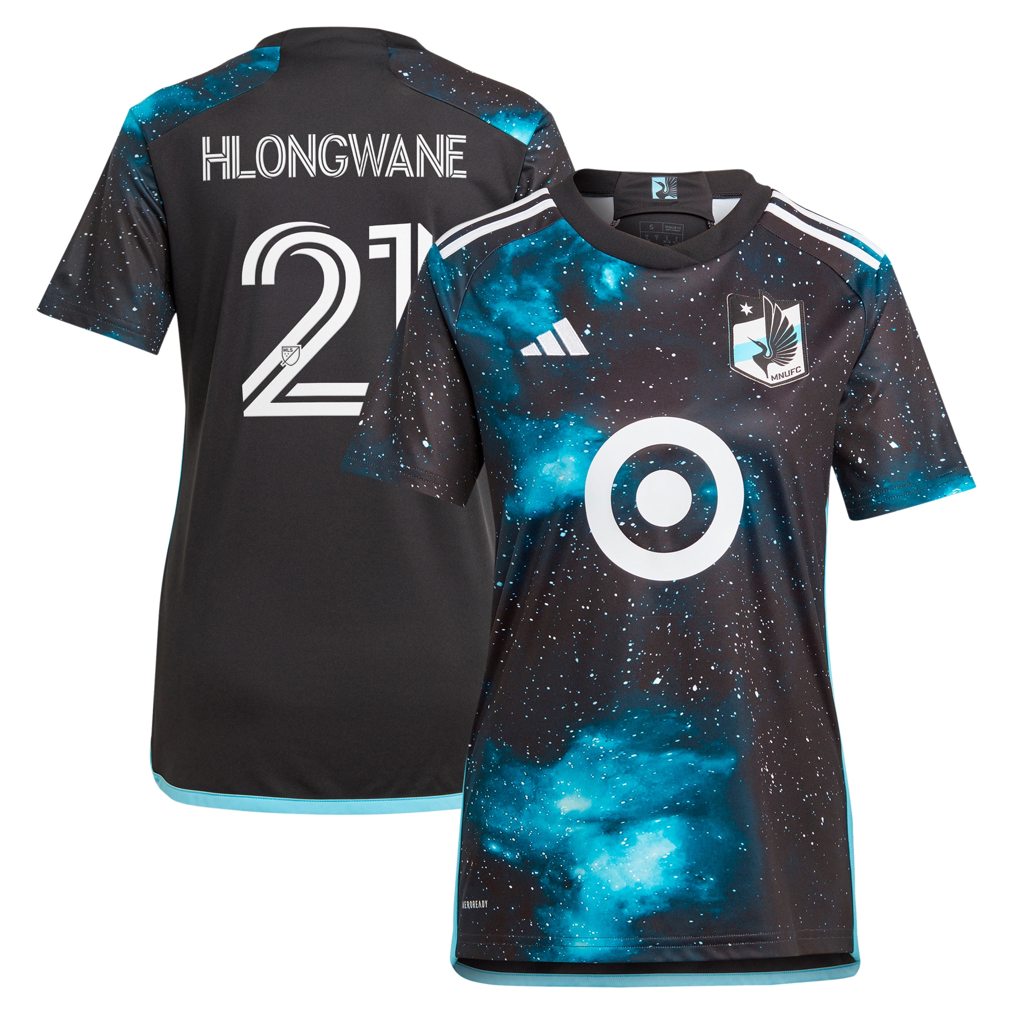 Bongokuhle Hlongwane Minnesota United FC Women's 2024 Starry Night Replica Player Jersey – Black