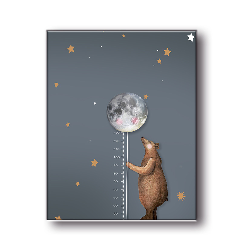 Nordic Poster Baby Room Decor Cute Rabbit Bear Nordic Decoration Home decor Wall Art Canvas Painting Posters And Prints Unframed alx