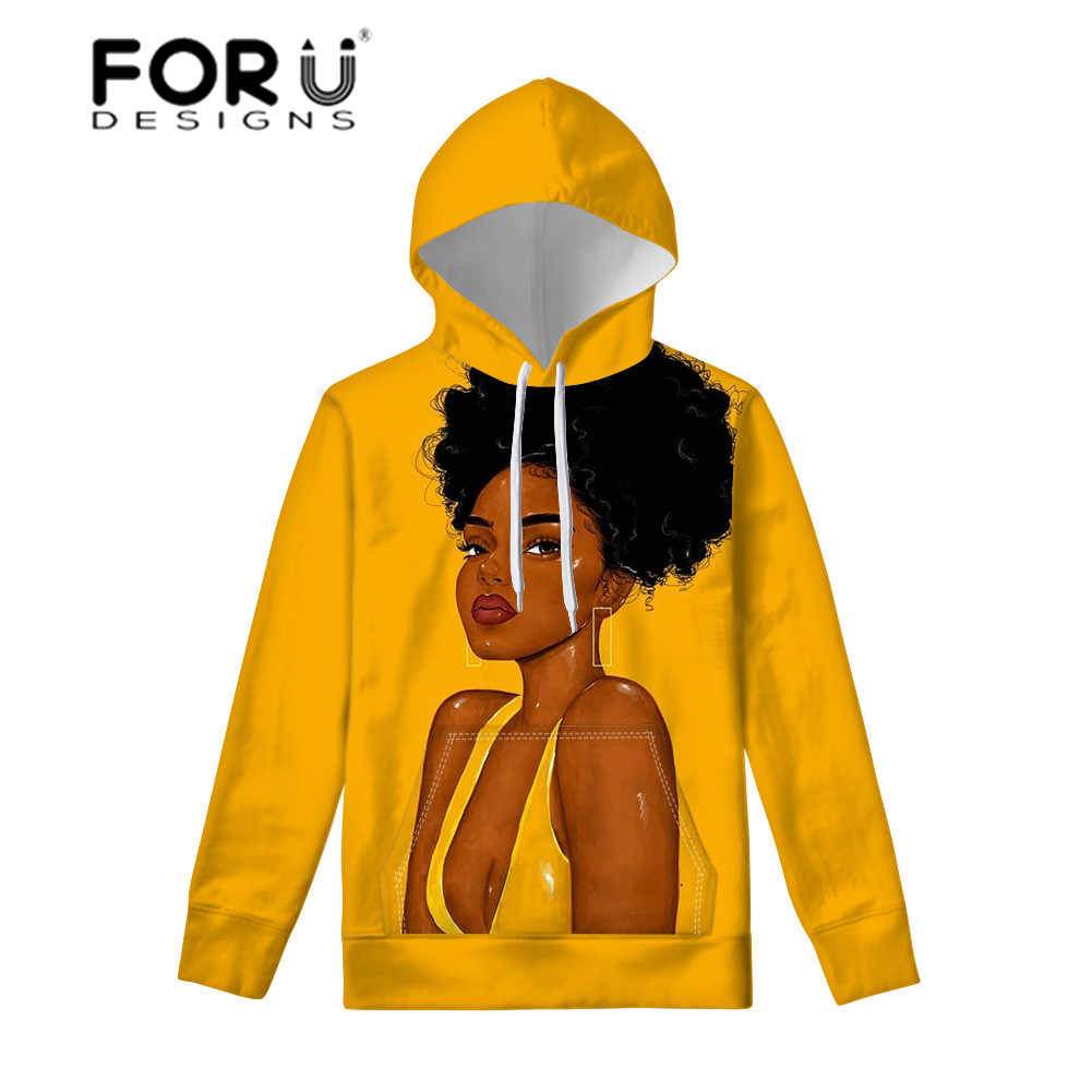 Black Cool Girl Yellow Hoodie Personalized Custom Name #V